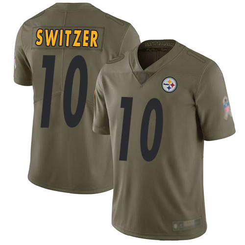 Youth Pittsburgh Steelers Football #10 Limited Olive Ryan Switzer 2017 Salute to Service Nike NFL Jersey->youth nfl jersey->Youth Jersey
